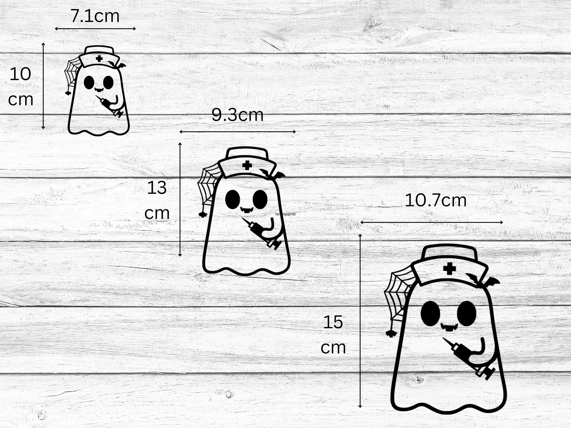 Halloween Pumpkin Stickers | Medical Theme | Ghost | ECG | EKG | Facemask | Decal | Vinyl