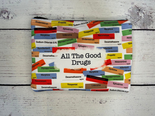 Anaesthetic Drug Labels Medication Bag