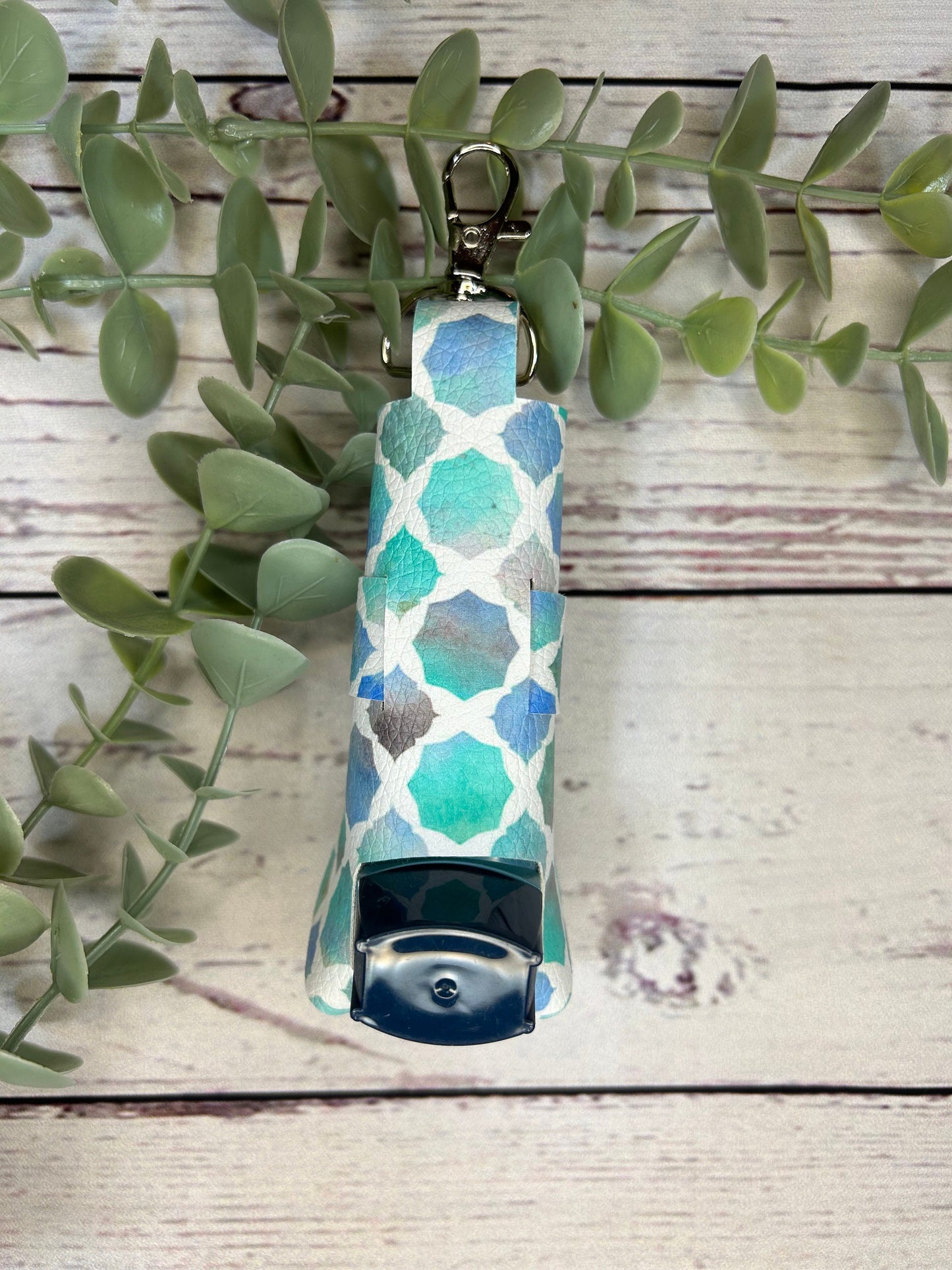 Faux Leather Inhaler Holder - LIMITED EDITION - Under The Sea Theme | Mermaid/Seahorse | Inhaler Case | Asthma Inhaler Holder | Keychain