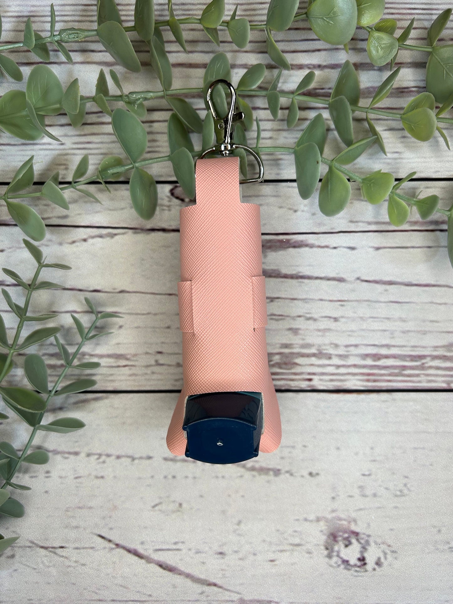 Faux Leather Inhaler Holder - Pink/Pink Glitter | Inhaler Case | Asthma Inhaler Holder | Asthma Pump Cover | Keychain