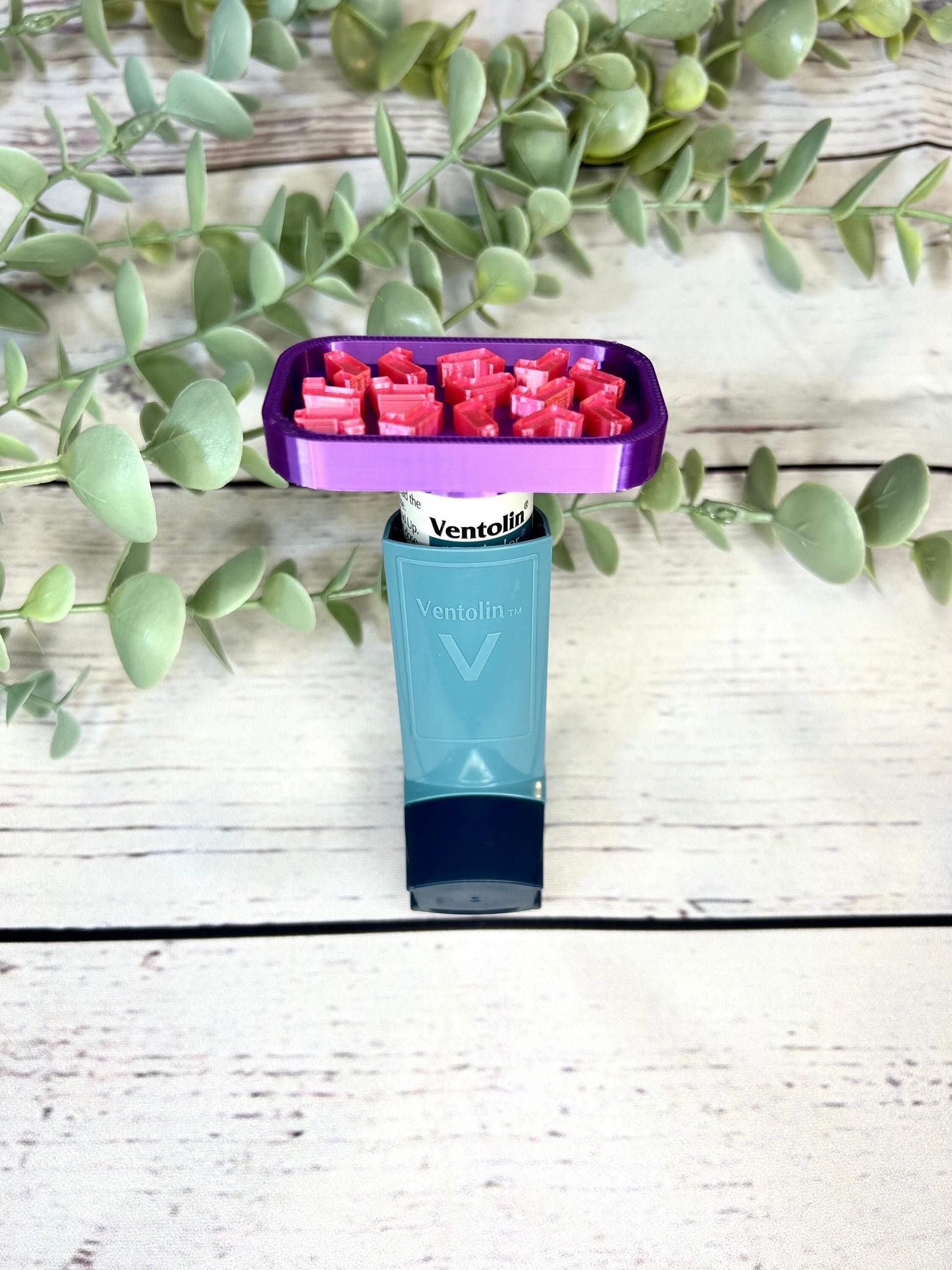 Asthma Inhaler Topper-Mini Inhaler Pattern | Salbutamol | Ventolin | Clenil | Asthma | COPD