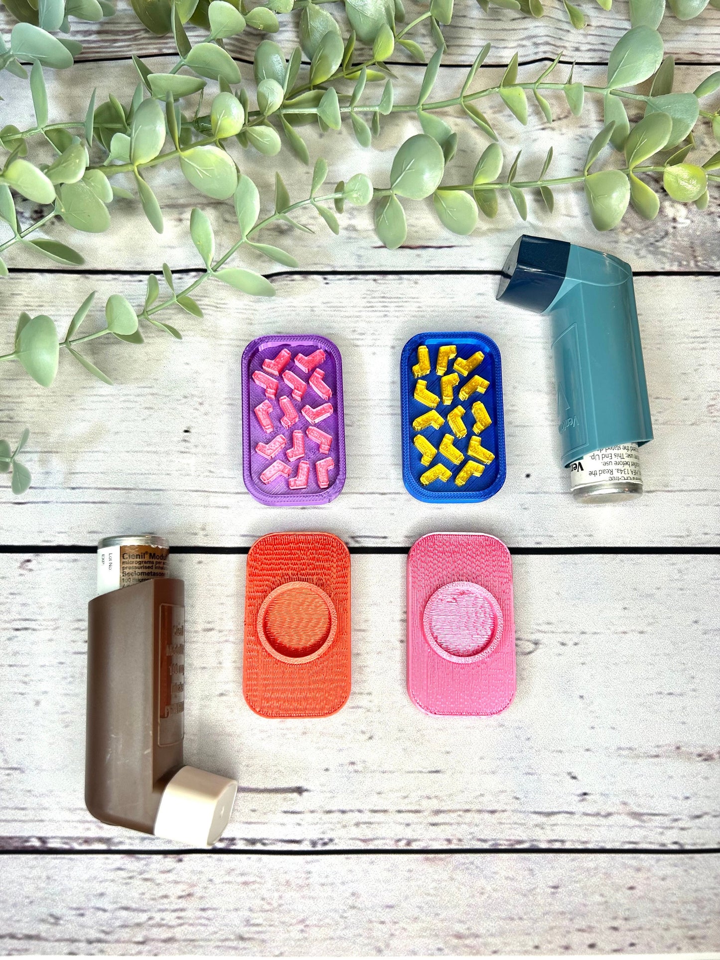 Asthma Inhaler Topper-Mini Inhaler Pattern | Salbutamol | Ventolin | Clenil | Asthma | COPD