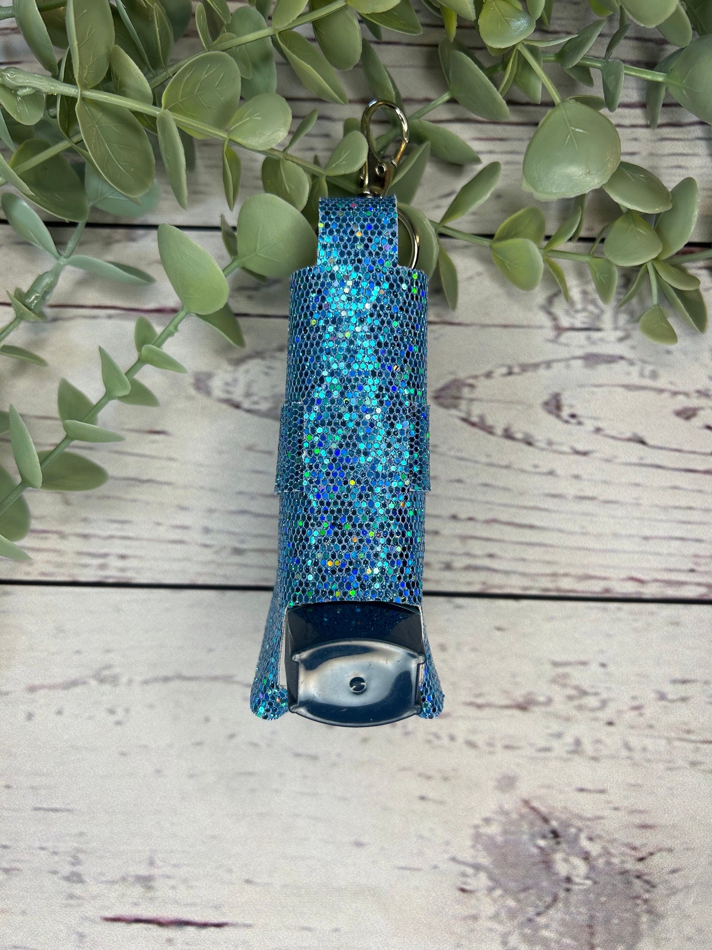 Faux Leather Inhaler Holder - Beautiful Blue | Inhaler Case | Asthma Inhaler Holder | Asthma Pump Cover | Keychain