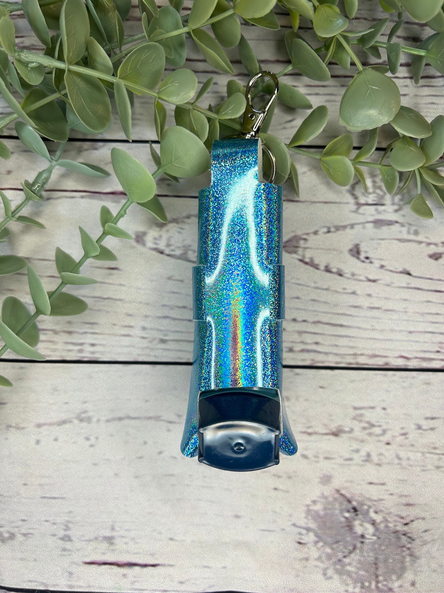 Faux Leather Inhaler Holder - Beautiful Blue | Inhaler Case | Asthma Inhaler Holder | Asthma Pump Cover | Keychain