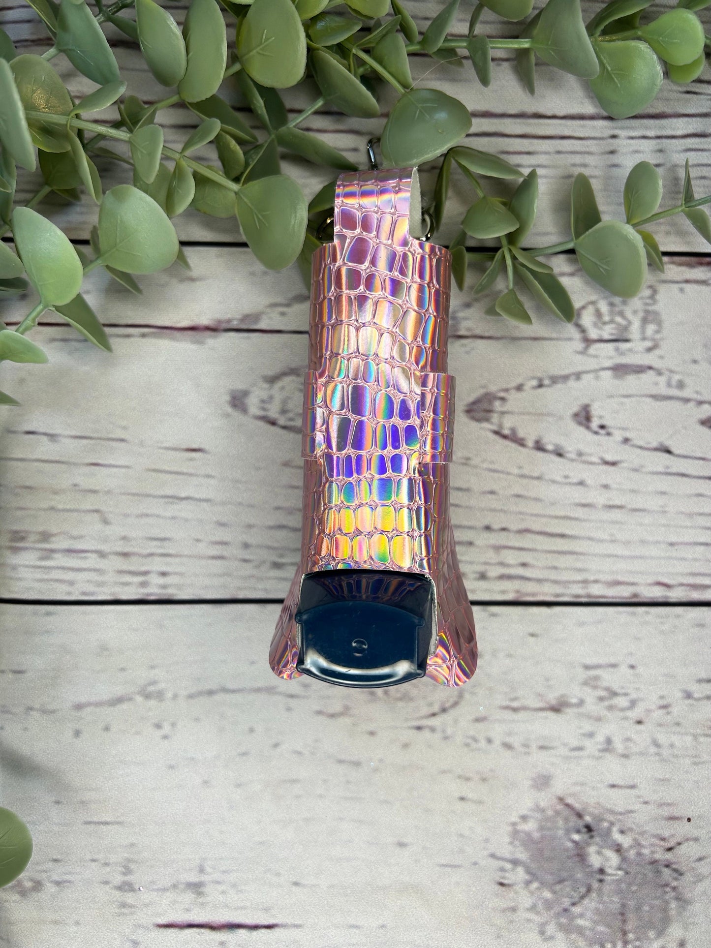 Faux Leather Inhaler Holder - Pretty In Pink | Inhaler Case | Asthma Inhaler Holder | Asthma Pump Cover | Keychain