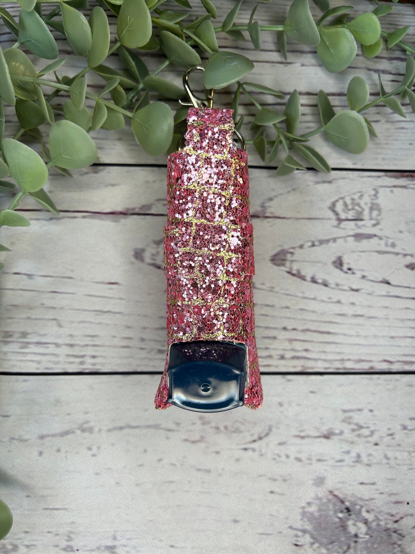 Faux Leather Inhaler Holder - Pretty In Pink | Inhaler Case | Asthma Inhaler Holder | Asthma Pump Cover | Keychain