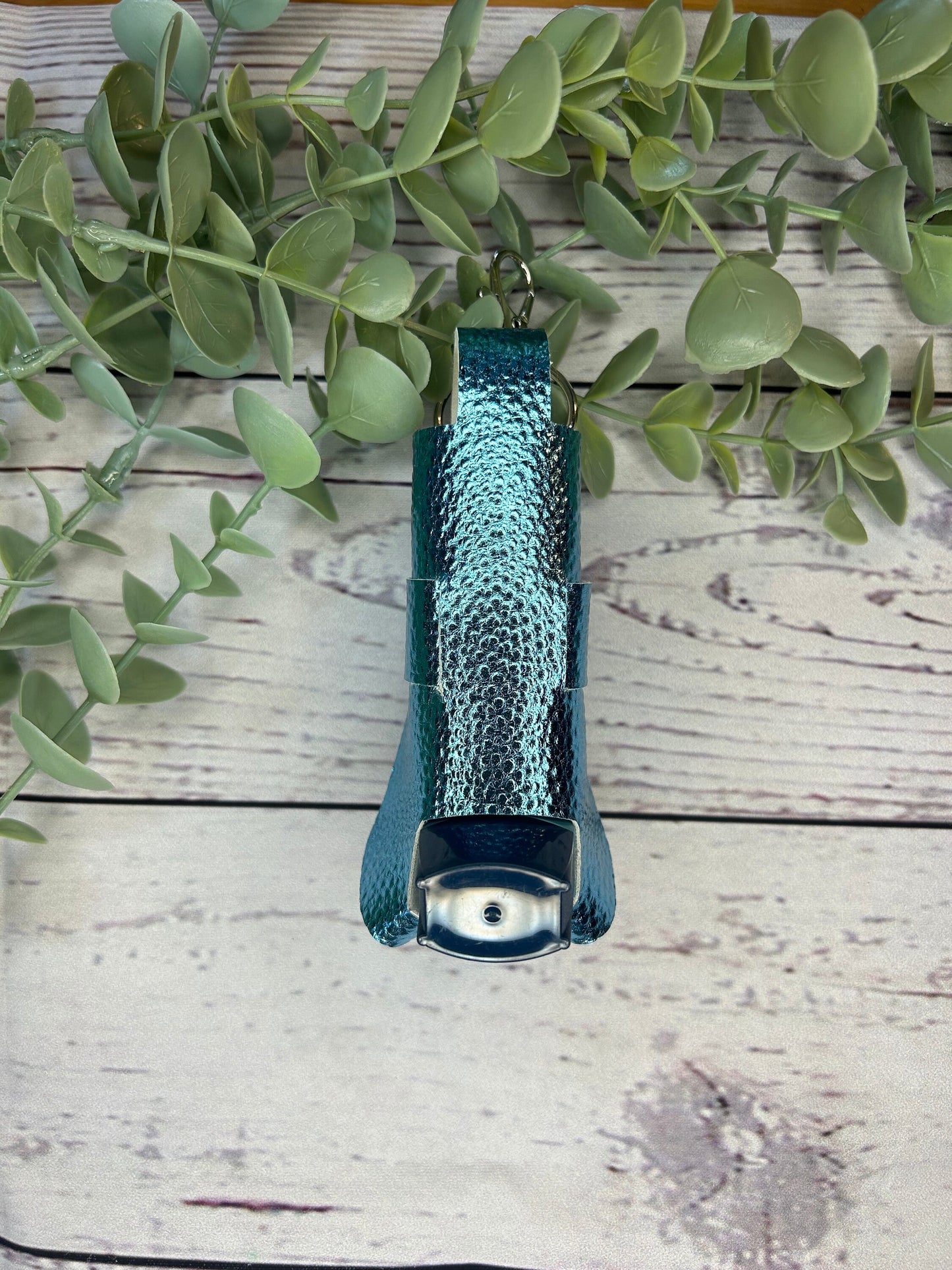 Faux Leather Inhaler Holder - Beautiful Blue | Inhaler Case | Asthma Inhaler Holder | Asthma Pump Cover | Keychain