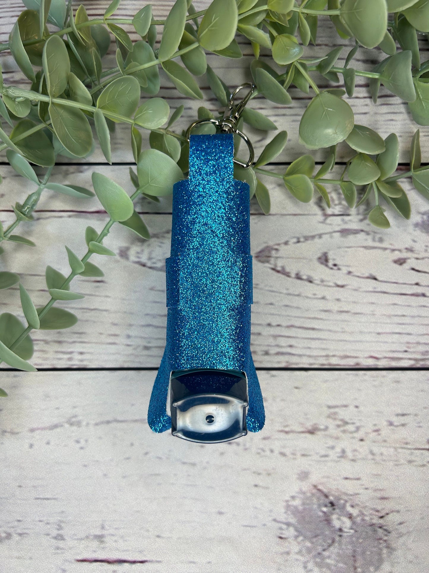 Faux Leather Inhaler Holder - Beautiful Blue | Inhaler Case | Asthma Inhaler Holder | Asthma Pump Cover | Keychain