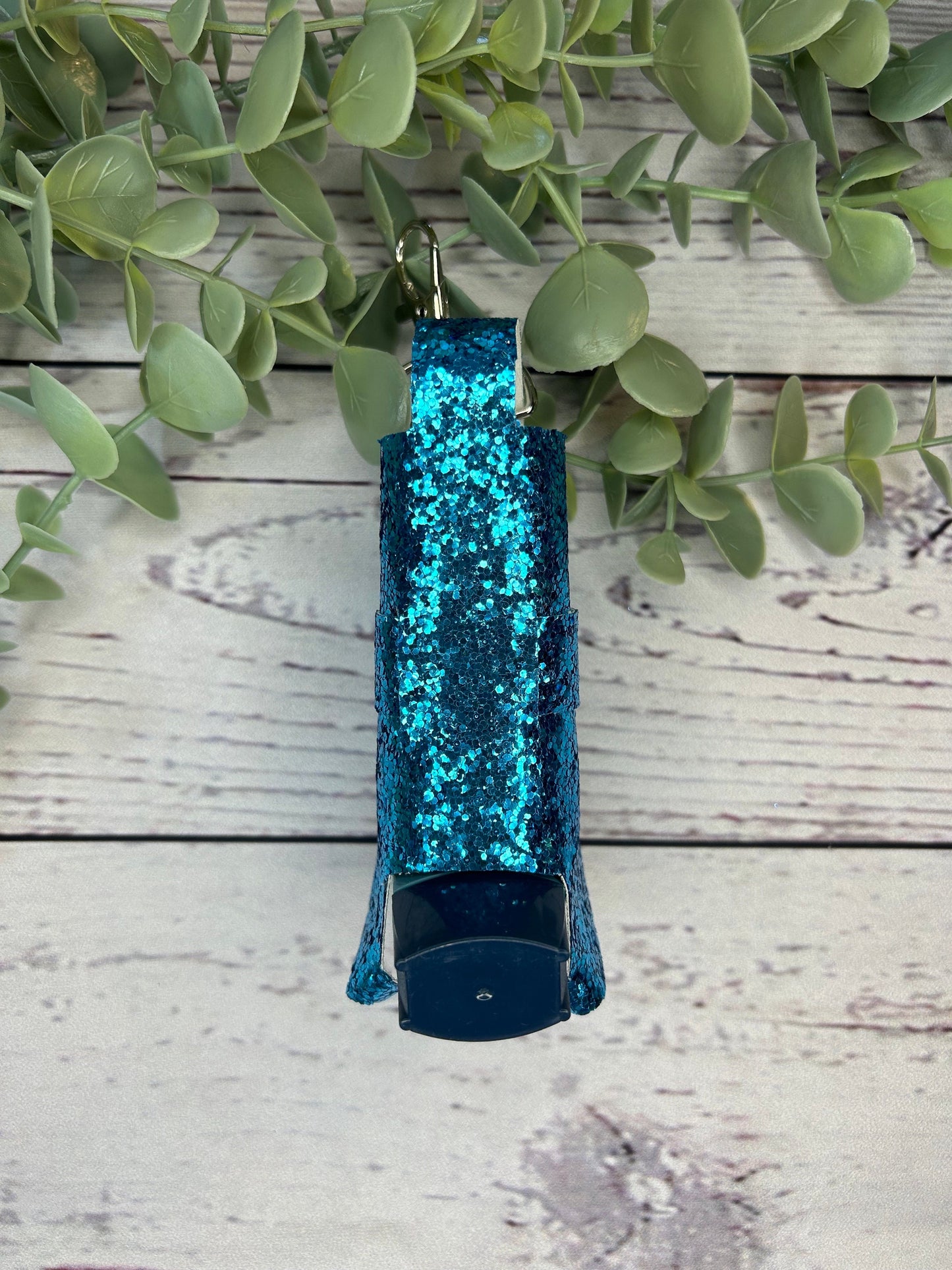 Faux Leather Inhaler Holder - Beautiful Blue | Inhaler Case | Asthma Inhaler Holder | Asthma Pump Cover | Keychain