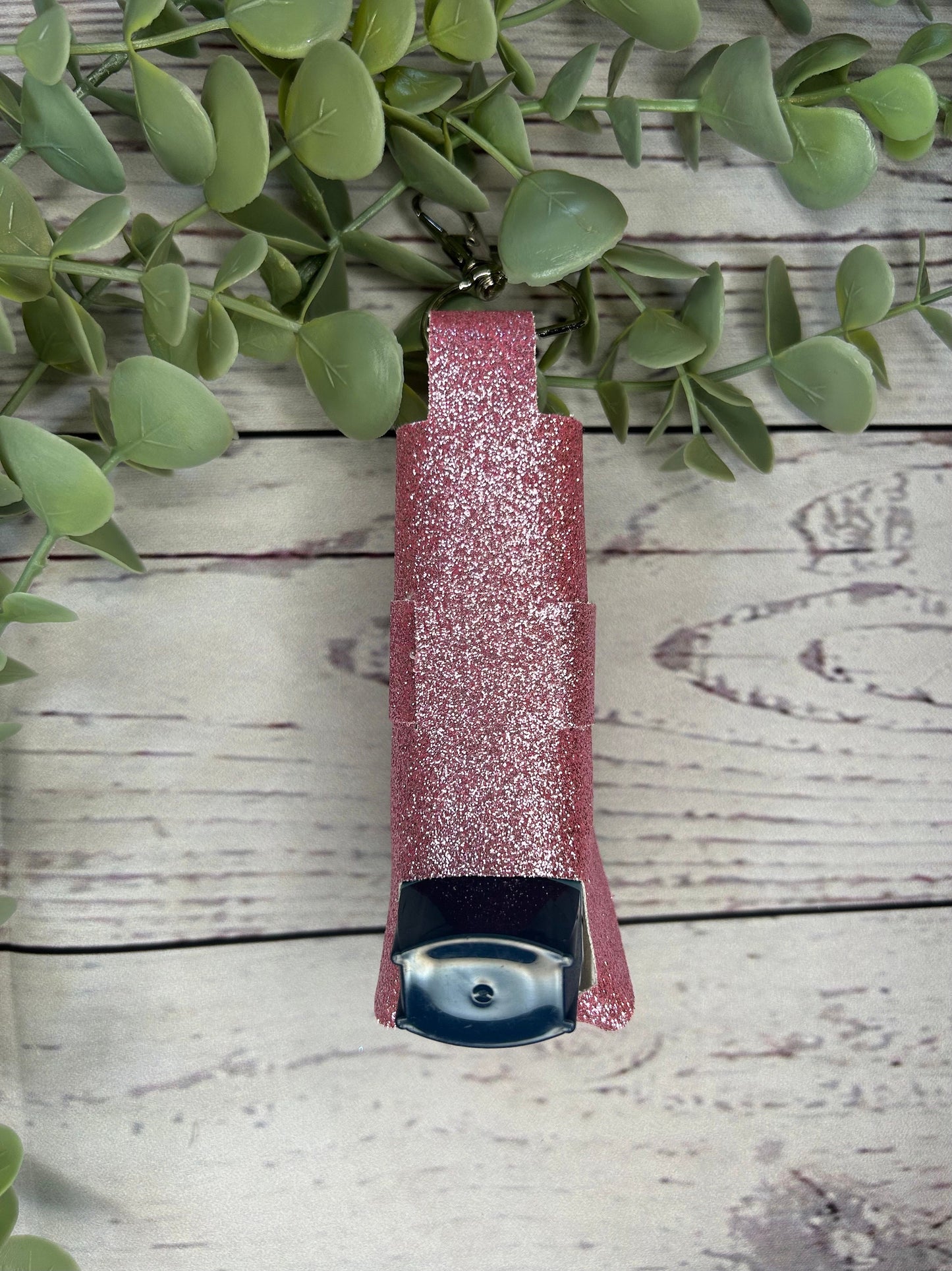 Faux Leather Inhaler Holder - Pretty In Pink | Inhaler Case | Asthma Inhaler Holder | Asthma Pump Cover | Keychain