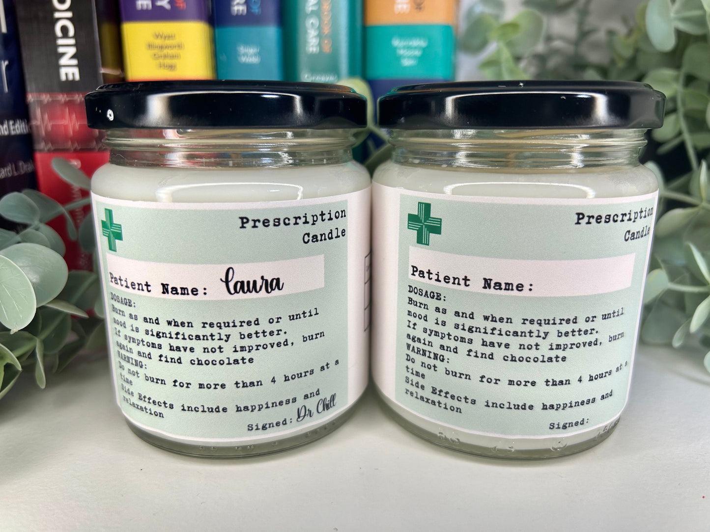 Prescription Candle | Personalised | Soy and Coconut Wax | Medic Gift | Anaesthetics | 180g | 6 oz