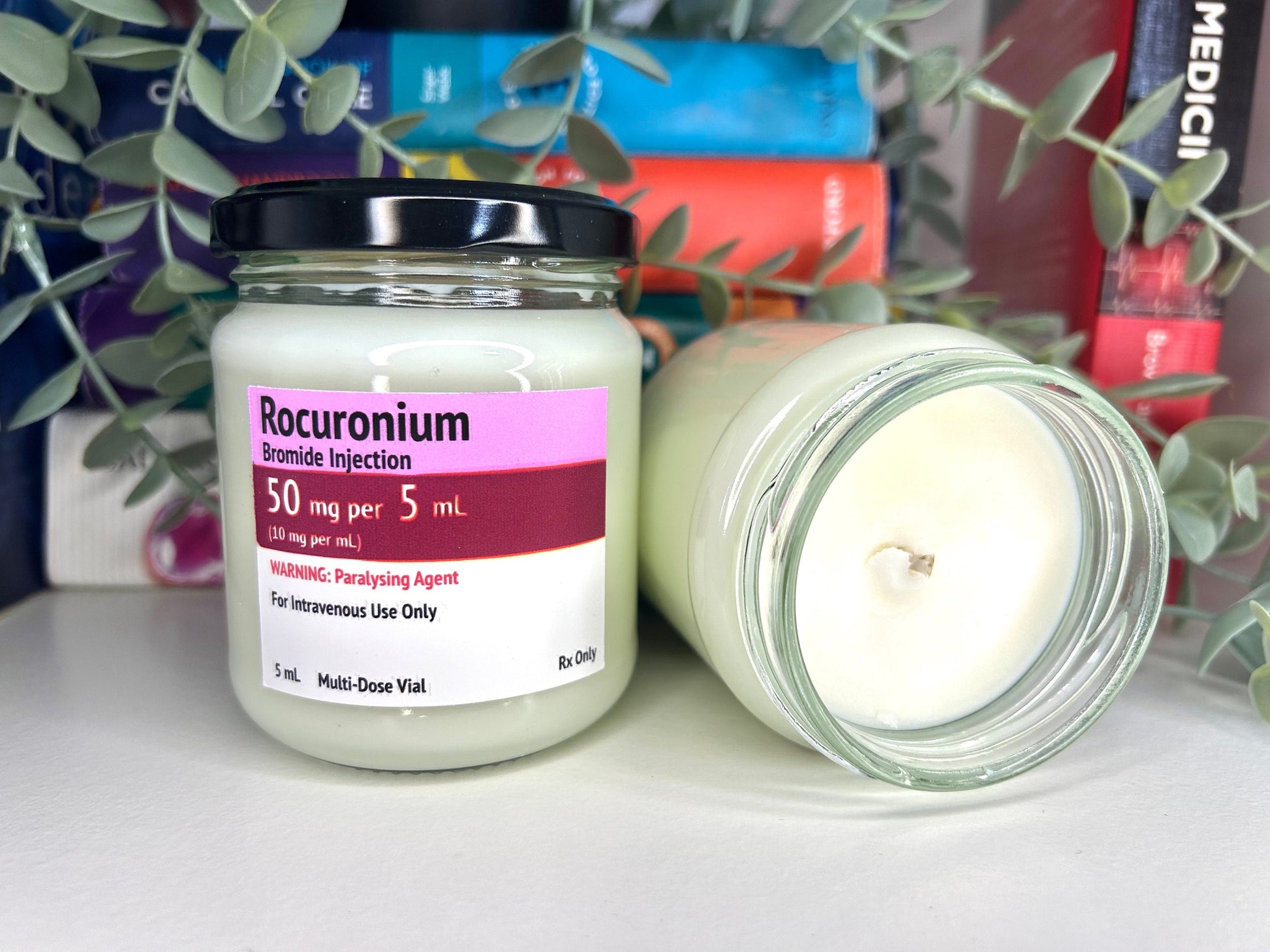 Propofol/Midazolam/Ketamine Label Candle | Soy and Coconut Wax | Medic Gift | Anaesthetics | 170g | 6 oz