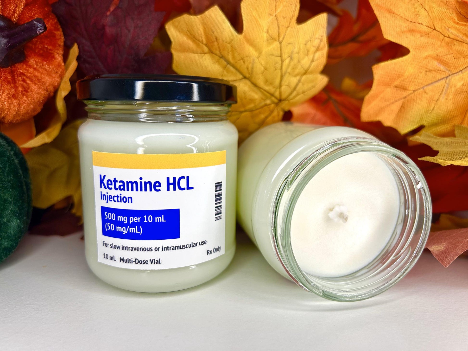 Propofol/Midazolam/Ketamine Label Autumn Scents Candle | Soy and Coconut Wax | Medic Gift | Anaesthetics | 170g | 6 oz