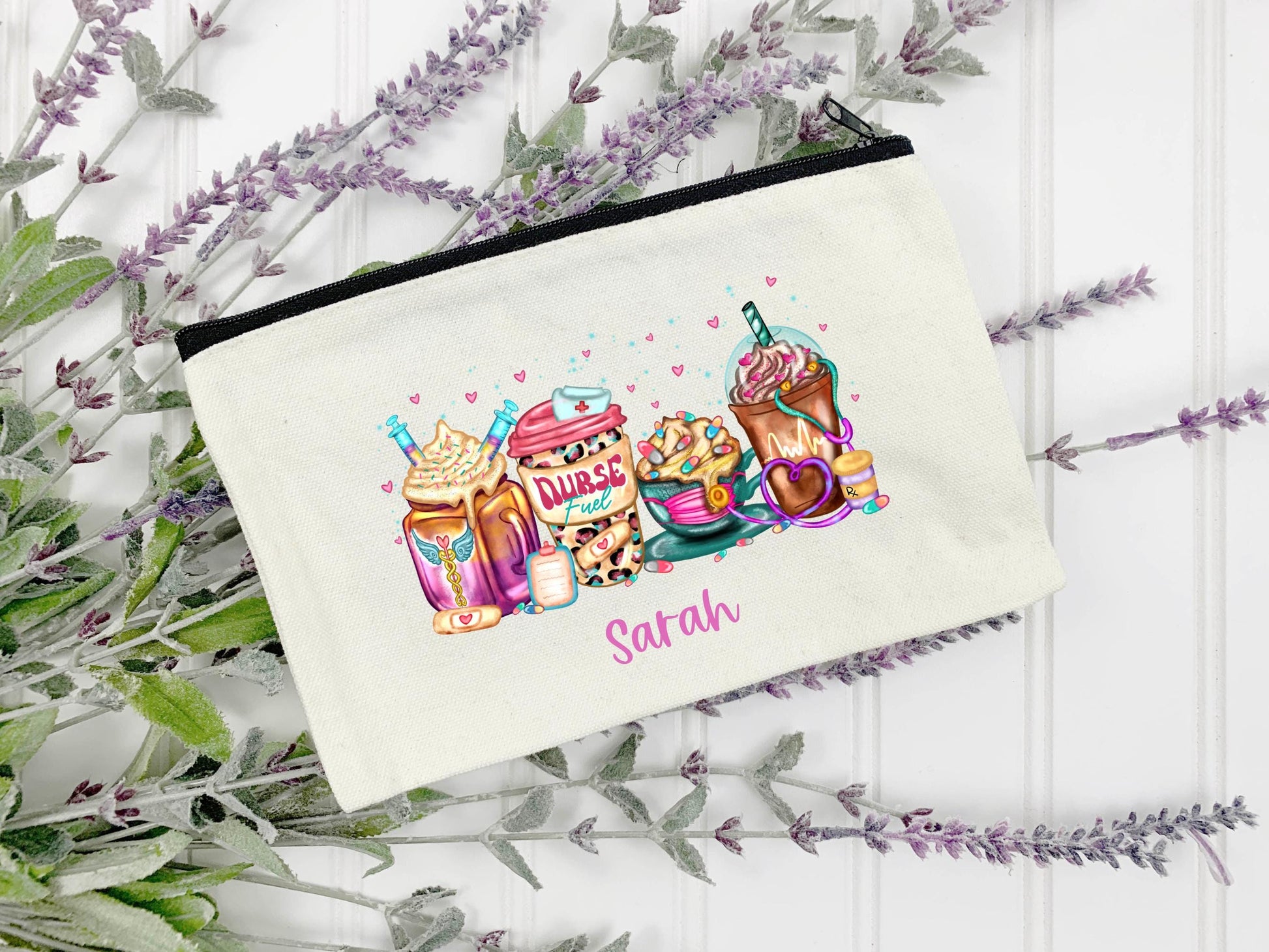 Medical Coffee Zip Bag | Pink and Purple | Medical Gift | Nurse