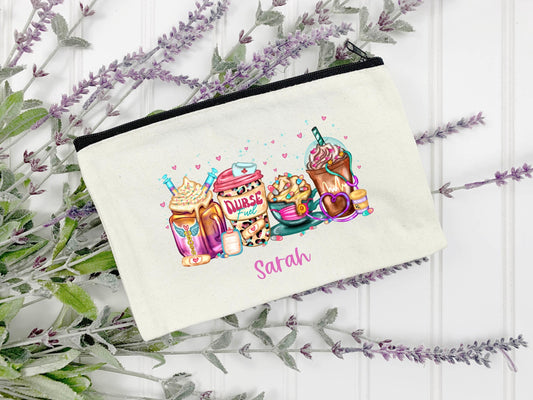 Medical Coffee Zip Bag | Pink and Purple | Medical Gift | Nurse