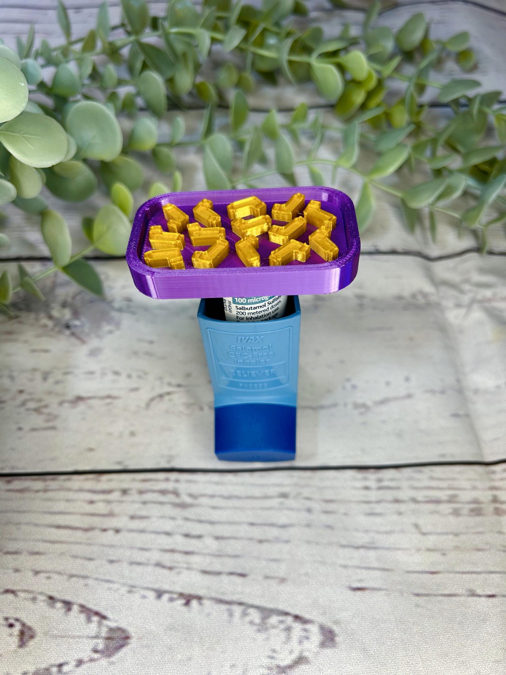 Asthma Inhaler Topper For Short Inhalers-Mini Inhaler Pattern | Salamol | Albuterol | Asthma | COPD