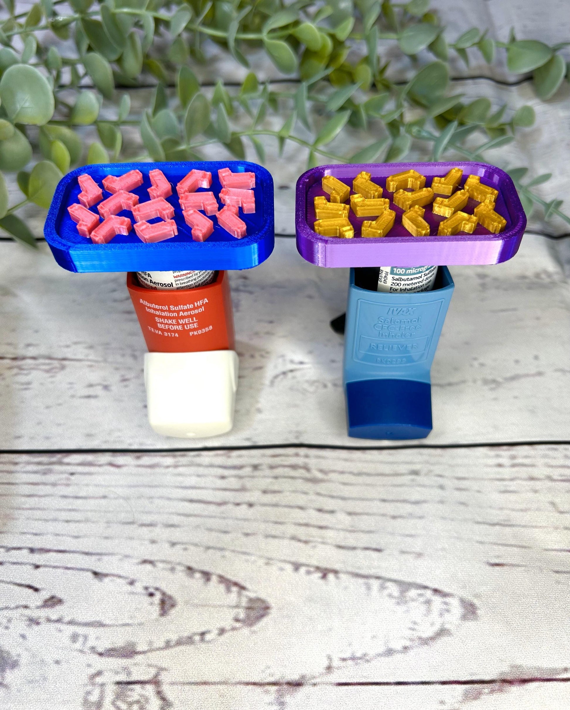 Asthma Inhaler Topper For Short Inhalers-Mini Inhaler Pattern | Salamol | Albuterol | Asthma | COPD