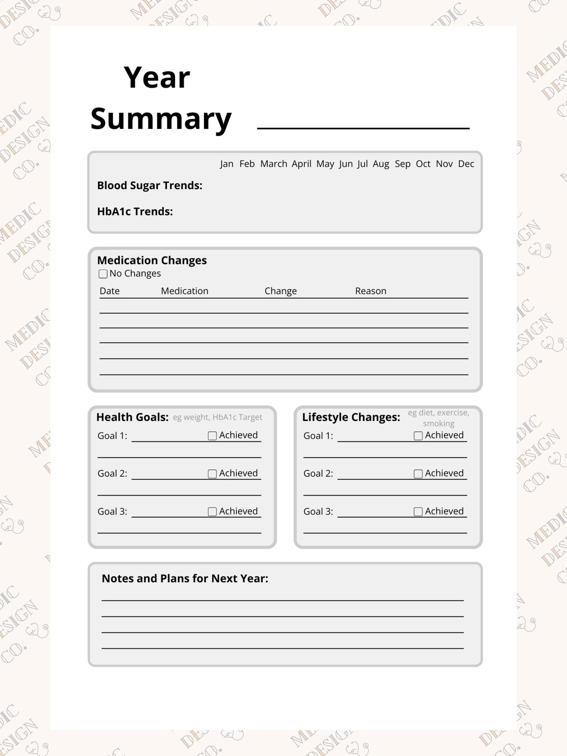 Blood Pressure and Blood Sugar Log Book: 2 in 1 Daily Blood Pressure and Blood Sugar Notebook for Diabetics | Record Medication