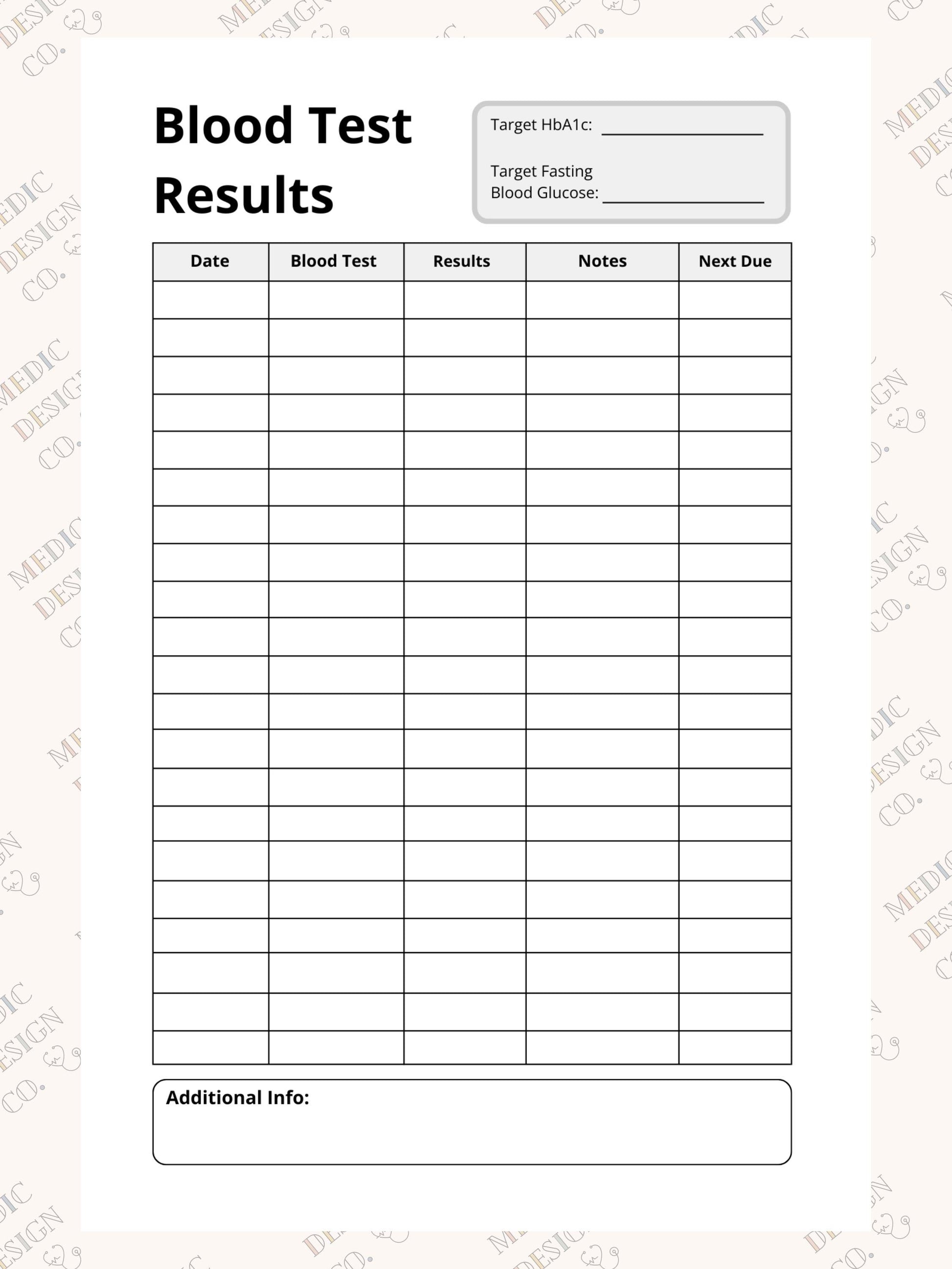 Blood Sugar Log Book: Daily Blood Sugar Notebook for Diabetics | 5 Meal Times Breakfast Lunch Dinner Bed Snacks | Track Glucose Levels