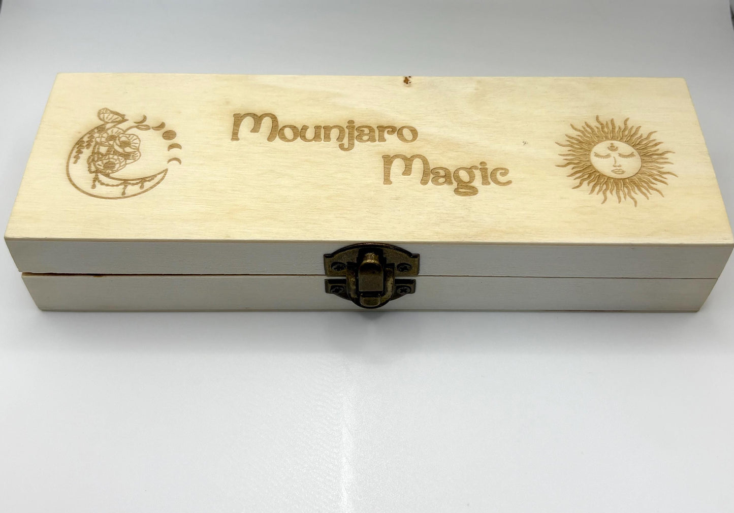 Wood Mounjaro Box | Ozempic | Wegovy | KwikPen Travel Case | Storage Case | Storage Box | Celestial Design