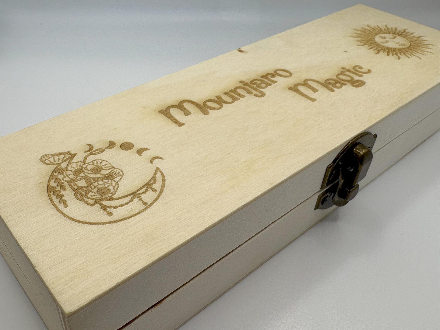 Wood Mounjaro Box | Ozempic | Wegovy | KwikPen Travel Case | Storage Case | Storage Box | Celestial Design