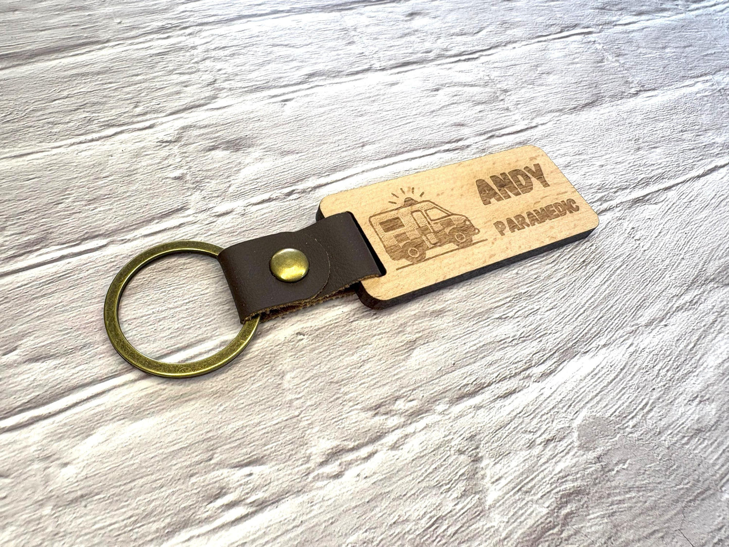 Ambulance Paramedic Keyring | Personalised Keychain | Medic Gift | Nurse | Doctor | Vet | Paramedic | Graduation