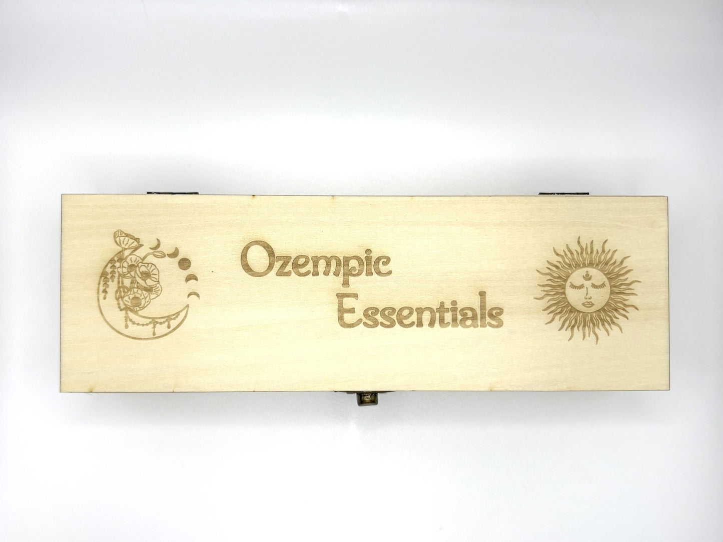 Wood Mounjaro Box | Ozempic | Wegovy | KwikPen Travel Case | Storage Case | Storage Box | Celestial Design