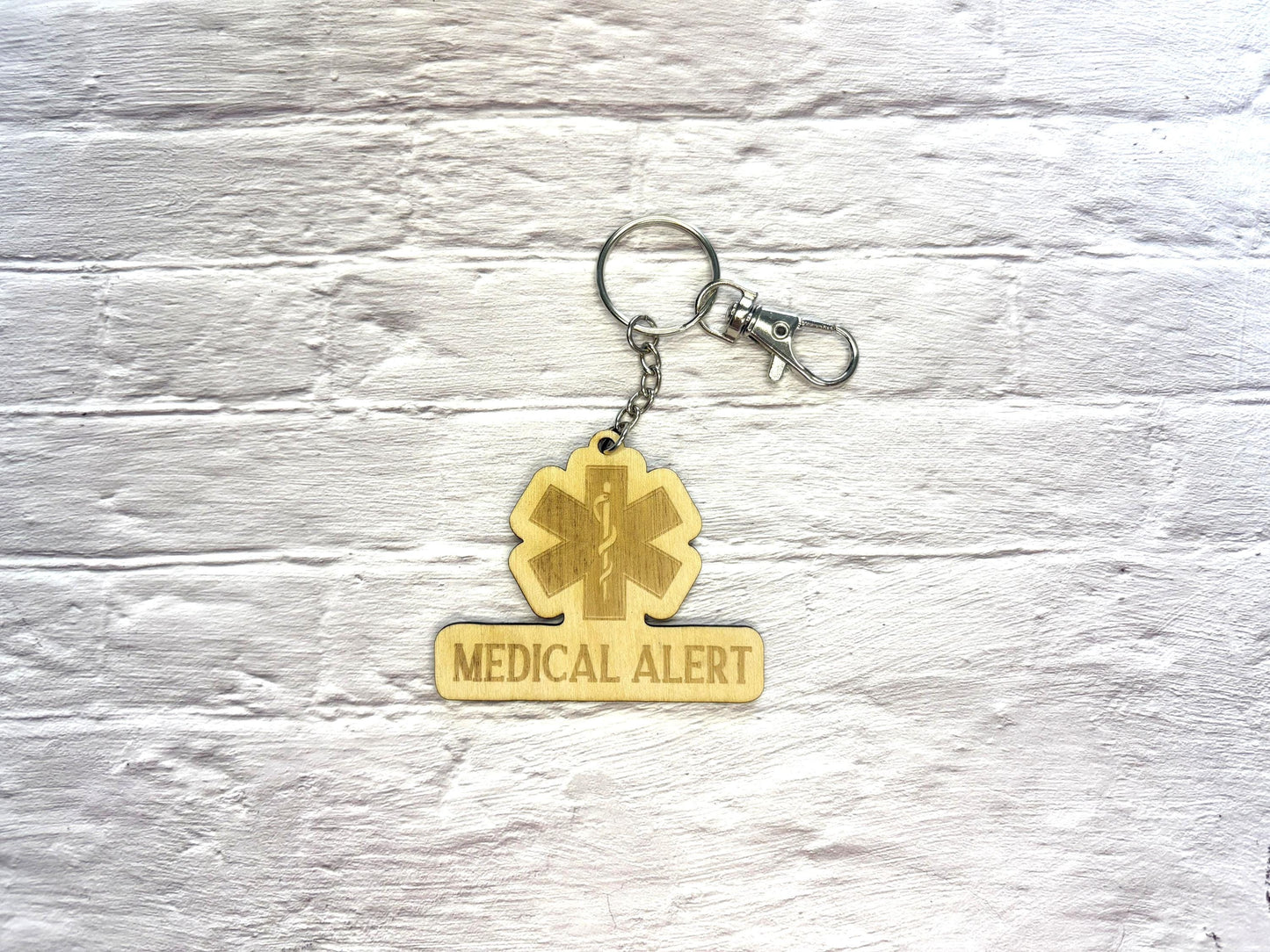 Medic Alert Keyring | Medic Alert Keychain | Personalised | Emergency Contact | Medical ID Tag