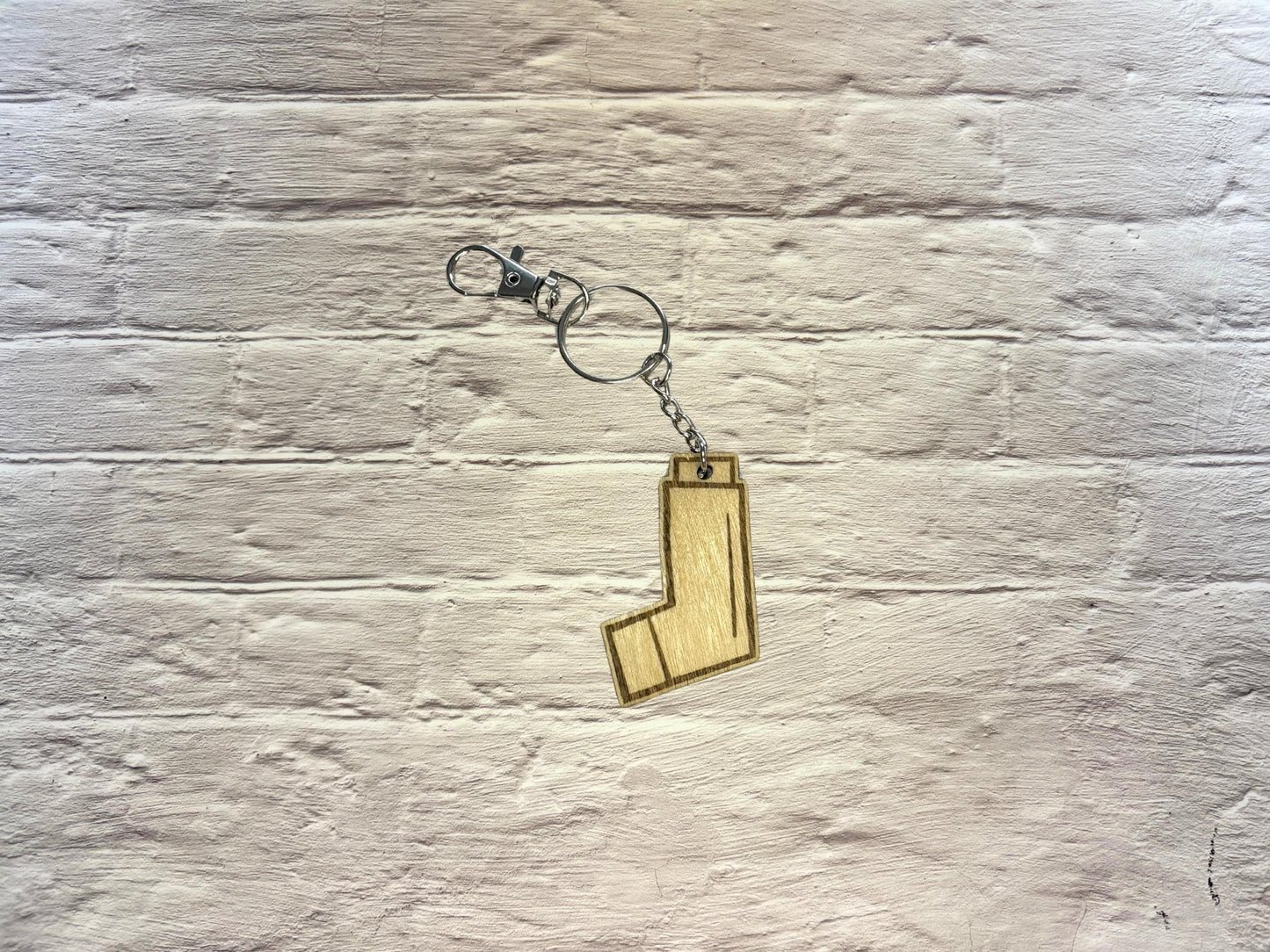 Inhaler Keychain | Asthma Keyring | Inhaler In Bag Keychain | Inhaler Keyring | Wood