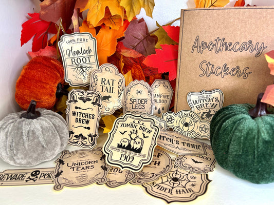 Halloween Apothecary Stickers | Potion Stickers | Bottle Stickers