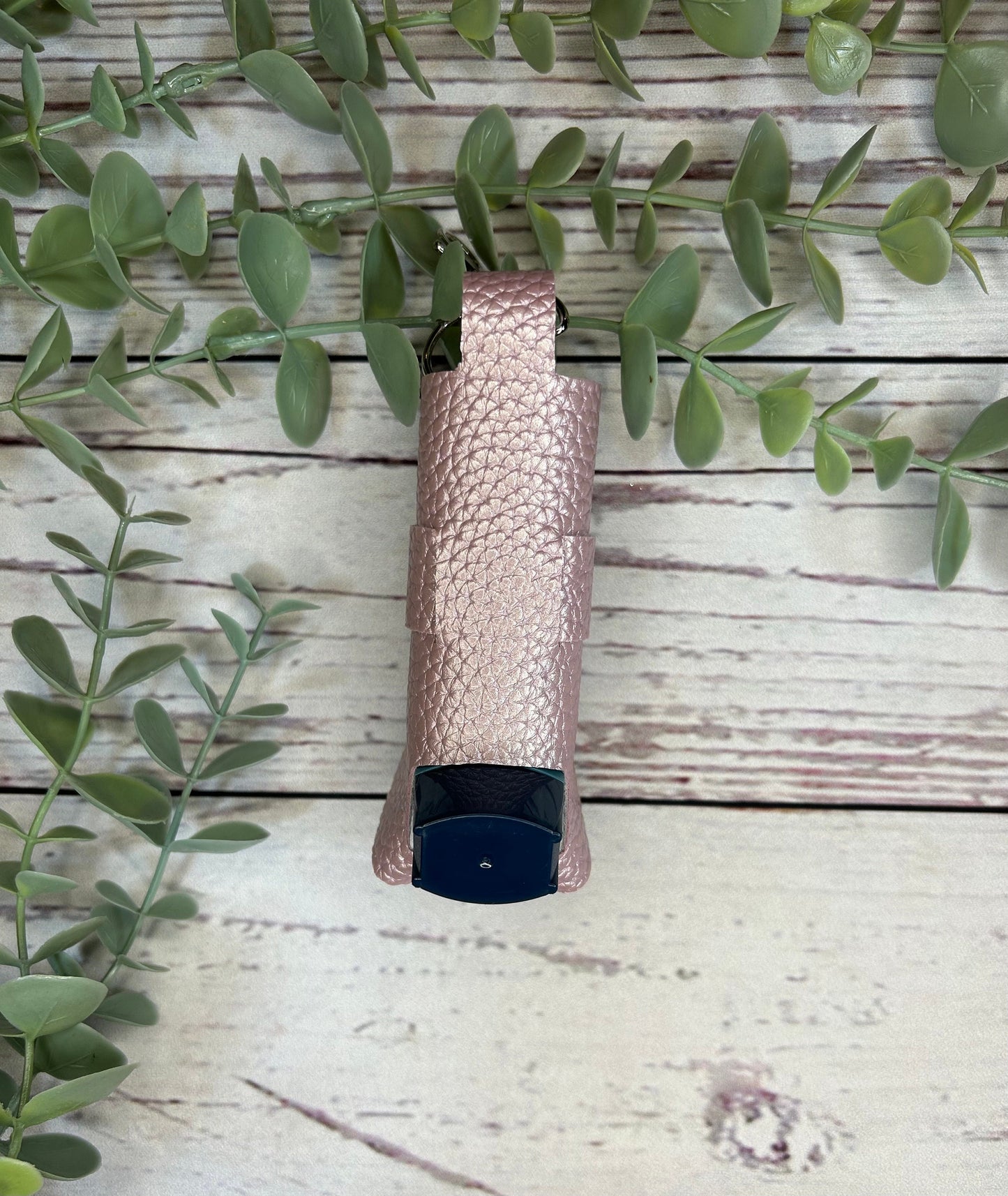 Faux Leather Inhaler Holder - Purple/ Purple Glitter | Inhaler Case | Asthma Inhaler Holder | Asthma Pump Cover | Keychain