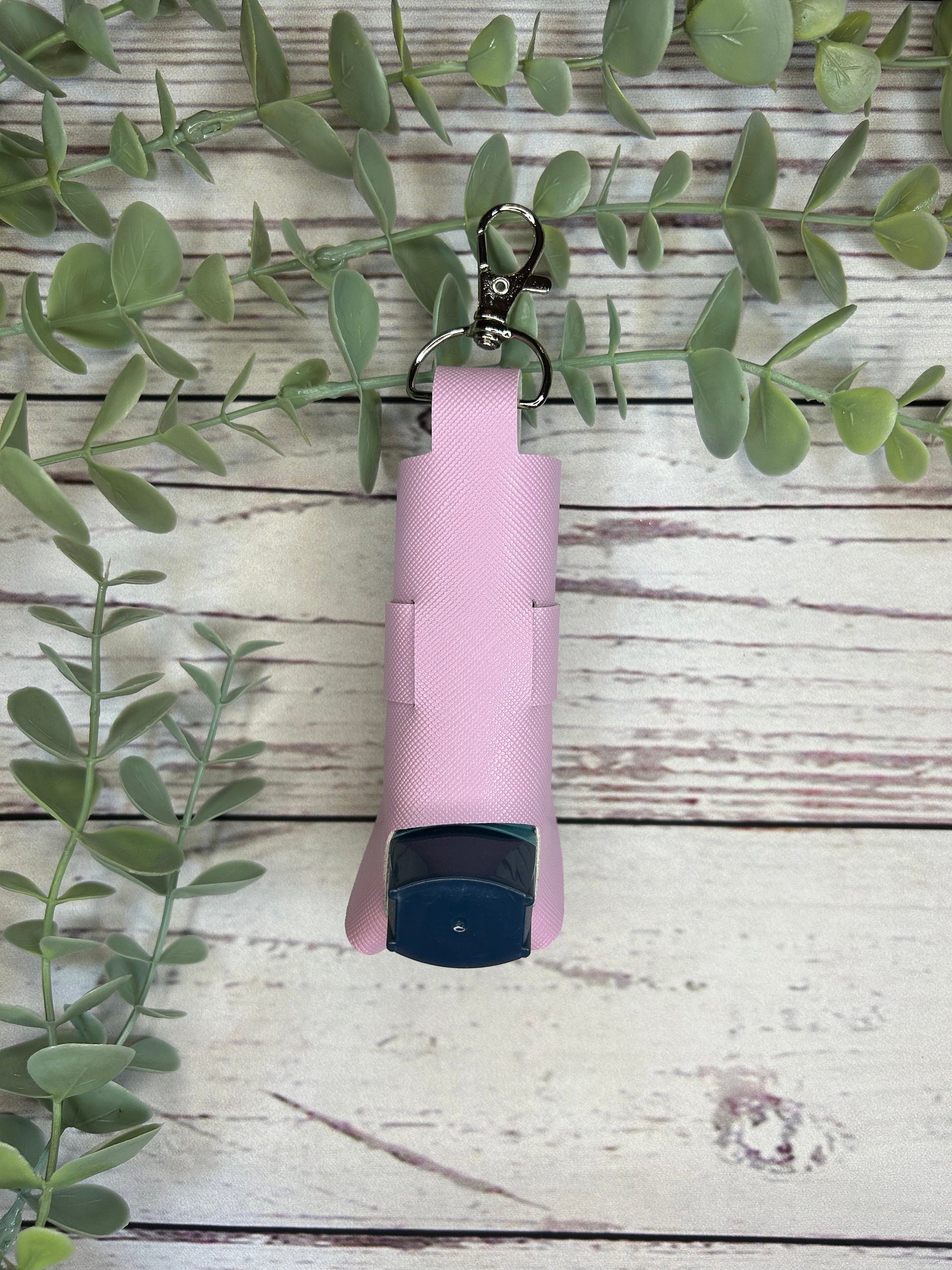 Faux Leather Inhaler Holder - Purple/ Purple Glitter | Inhaler Case | Asthma Inhaler Holder | Asthma Pump Cover | Keychain