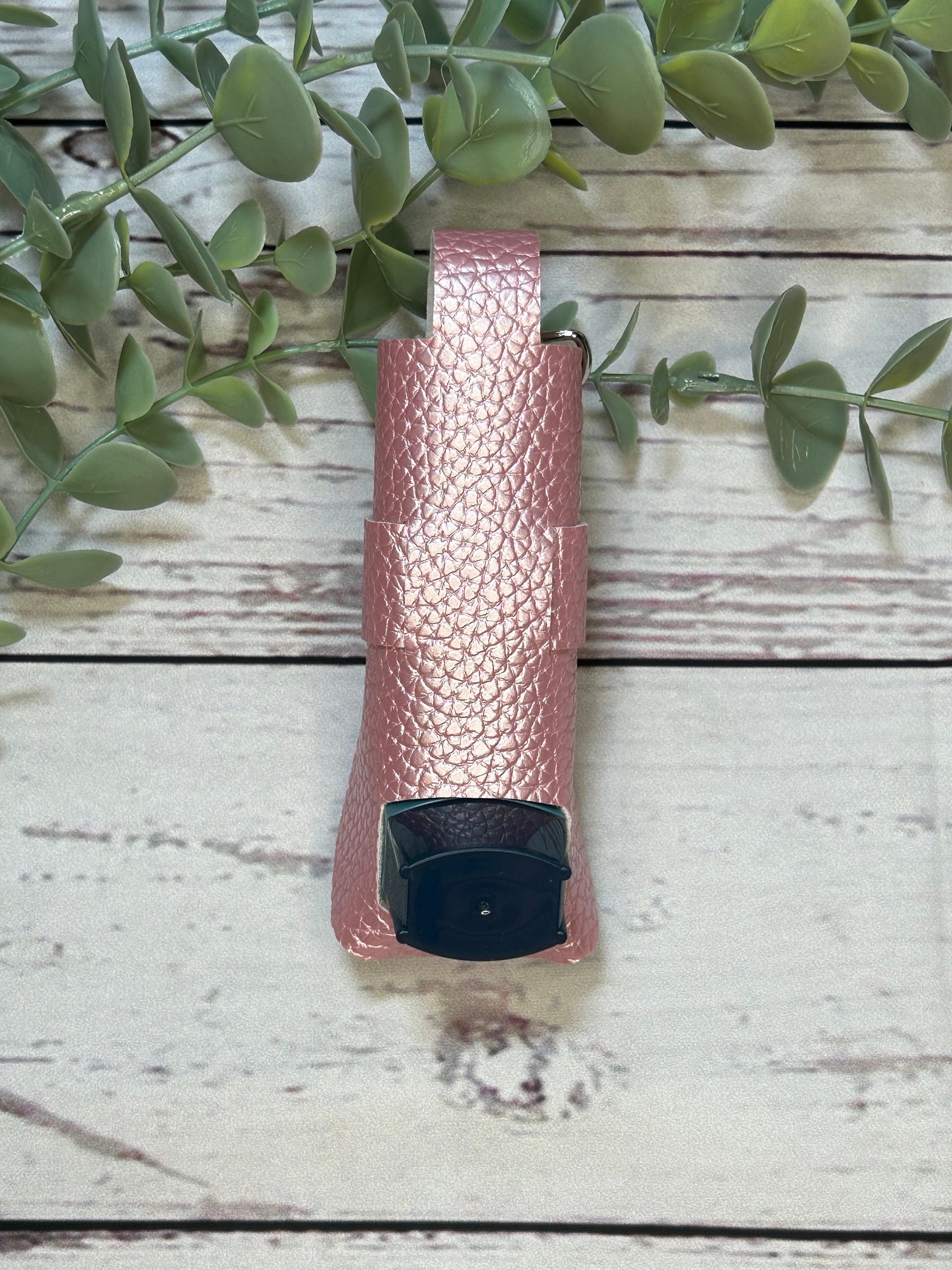 Faux Leather Pearlescent Inhaler Holder - White/Silver/Gold/Pink/Blue | Inhaler Case | Asthma Inhaler Holder | Asthma Pump Cover | Keychain