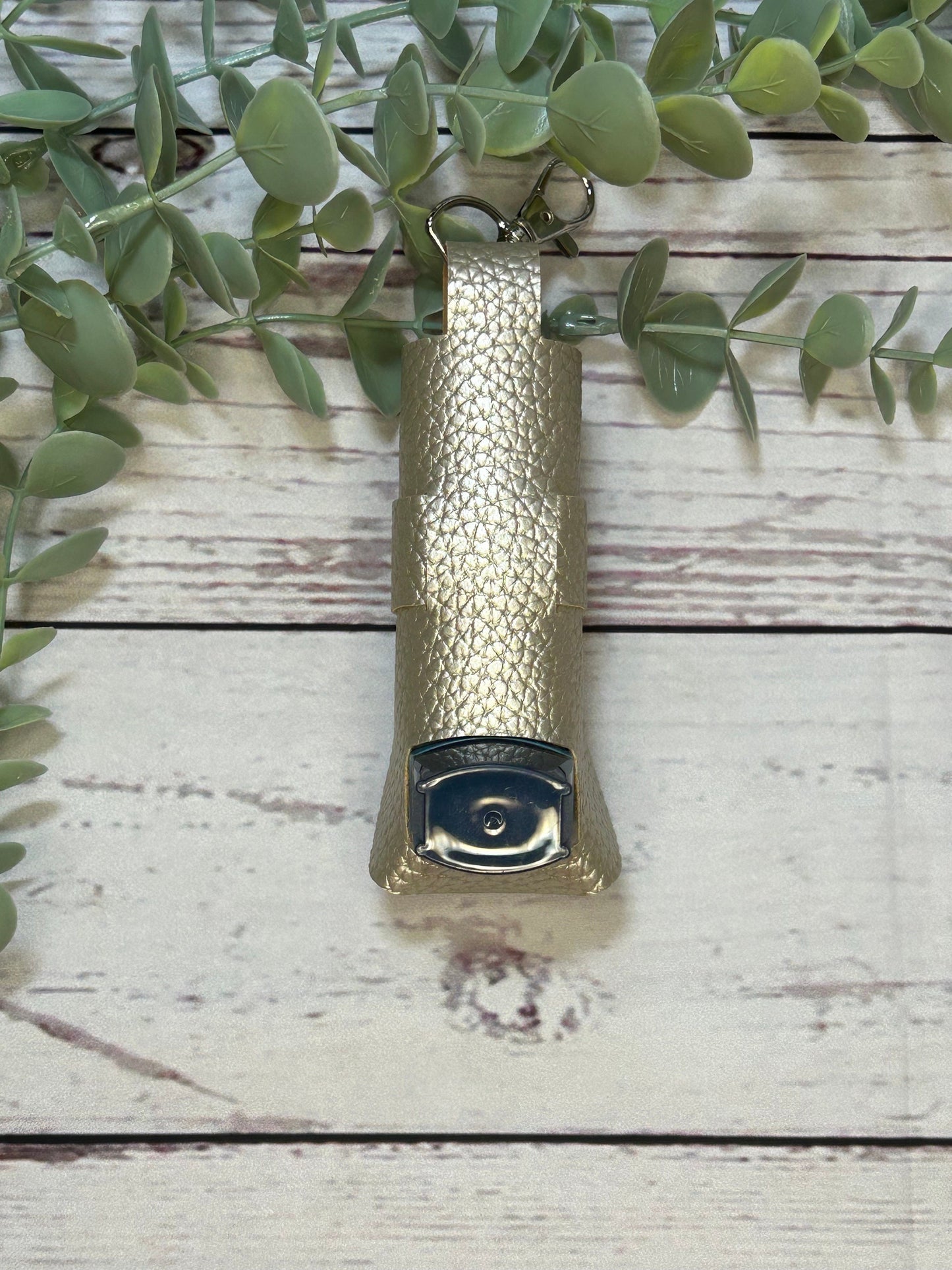 Faux Leather Pearlescent Inhaler Holder - White/Silver/Gold/Pink/Blue | Inhaler Case | Asthma Inhaler Holder | Asthma Pump Cover | Keychain