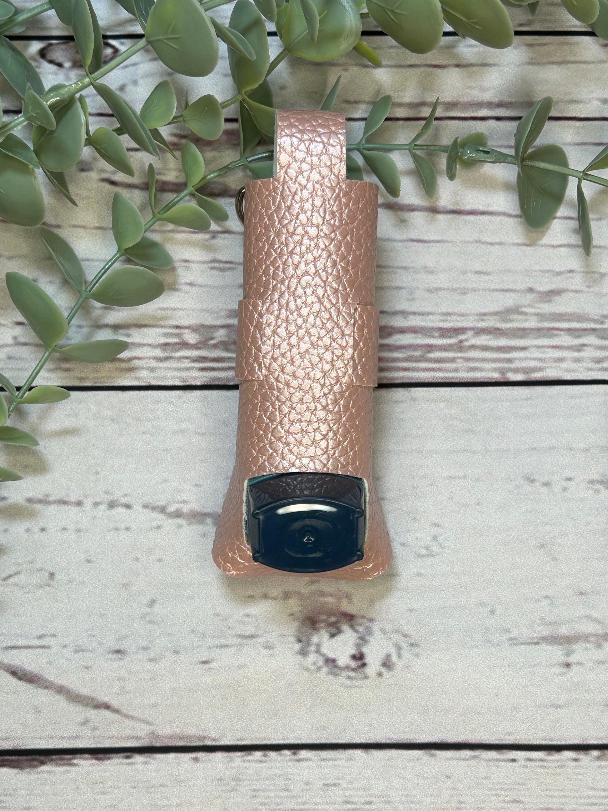 Faux Leather Pearlescent Inhaler Holder - White/Silver/Gold/Pink/Blue | Inhaler Case | Asthma Inhaler Holder | Asthma Pump Cover | Keychain