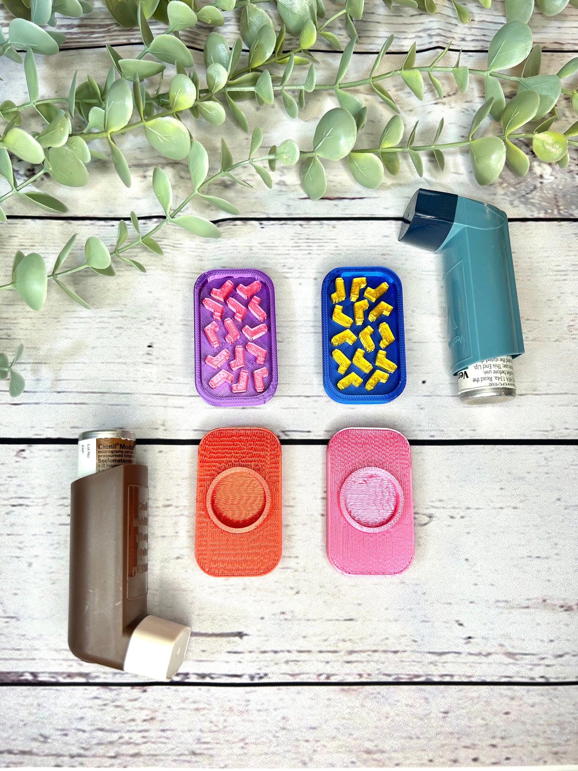 Asthma Inhaler Topper-Mini Inhaler Pattern | Salbutamol | Ventolin | Clenil | Asthma | COPD