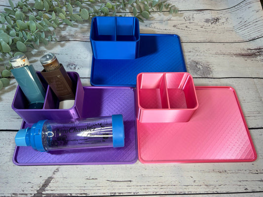 Large Inhaler Organiser | Inhaler Holder | Inhaber | Spacer | Asthma | COPD