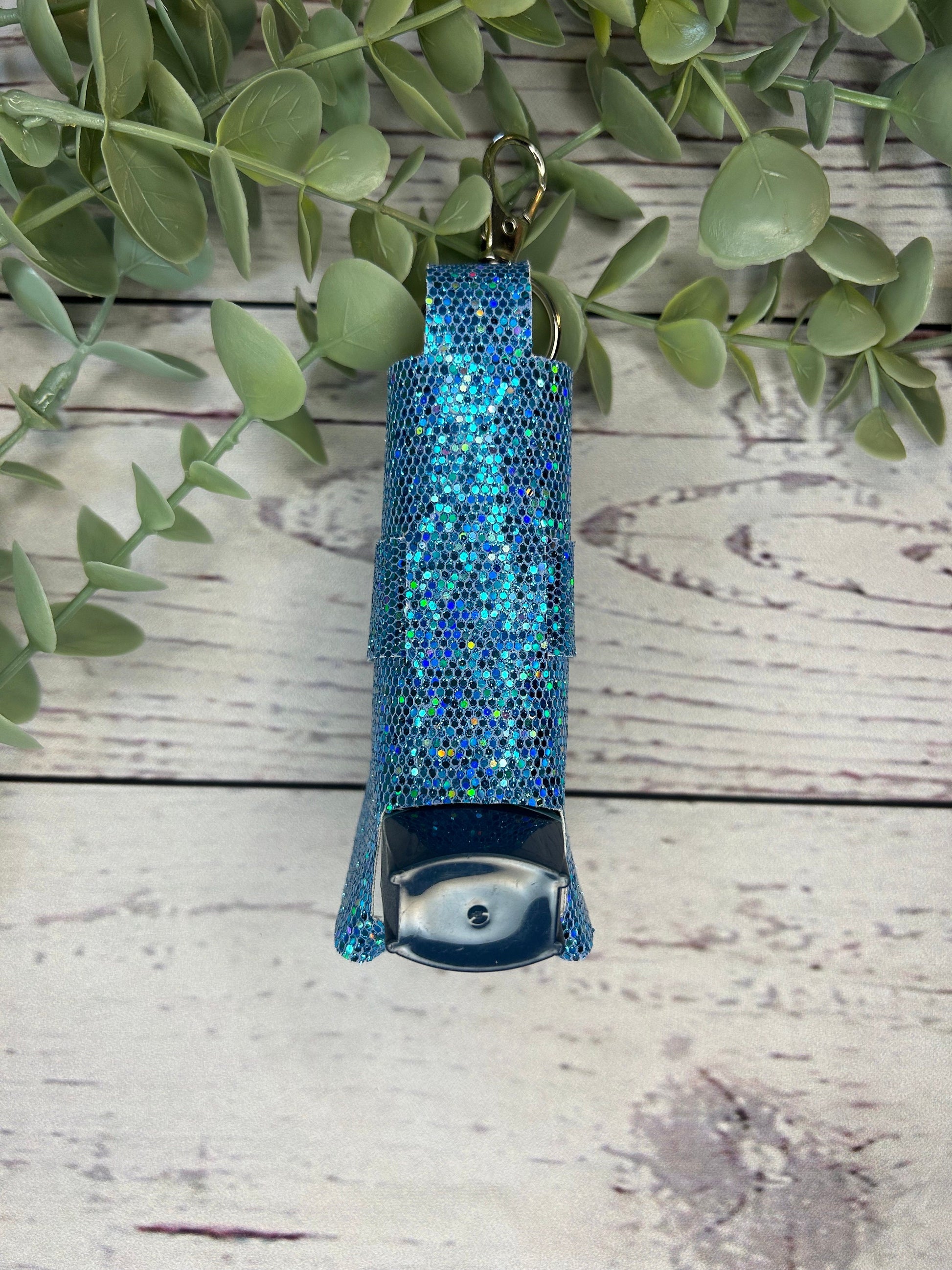 Faux Leather Inhaler Holder - Beautiful Blue | Inhaler Case | Asthma Inhaler Holder | Asthma Pump Cover | Keychain