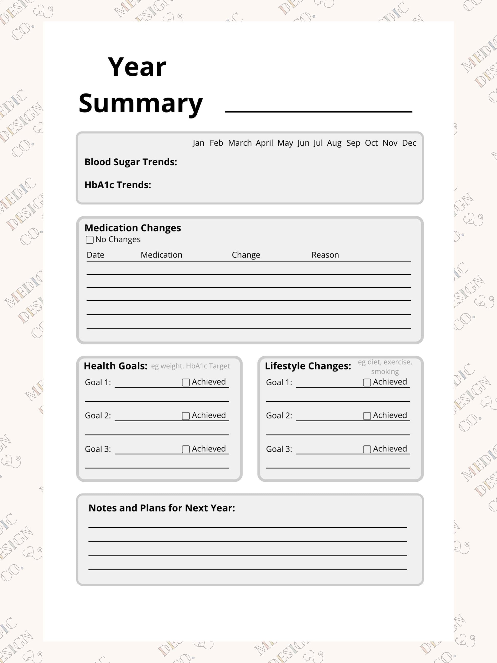 Blood Sugar Log Book: Daily Blood Sugar Notebook for Diabetics | 5 Meal Times Breakfast Lunch Dinner Bed Snacks | Track Glucose Levels