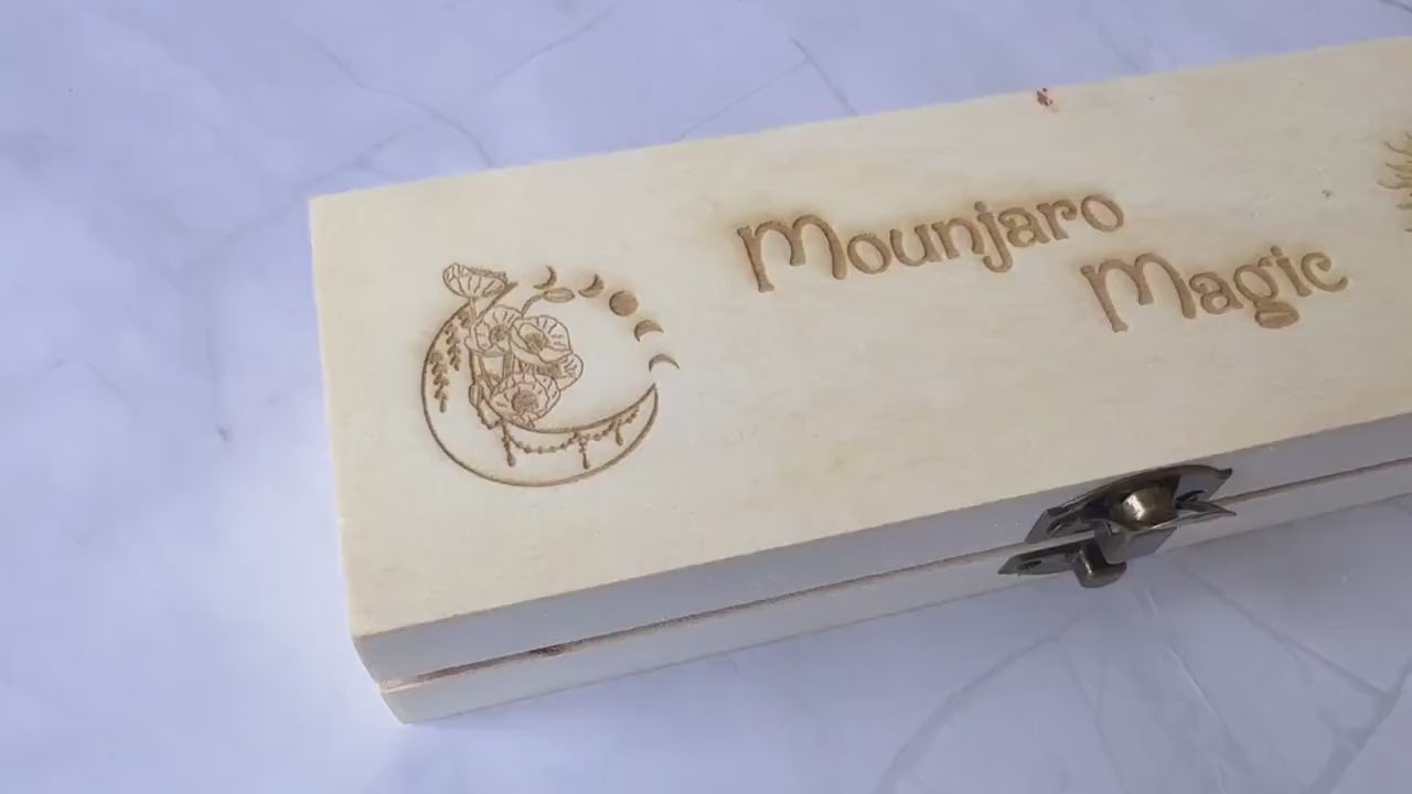 Wood Mounjaro Box | Ozempic | Wegovy | KwikPen Travel Case | Storage Case | Storage Box | Celestial Design